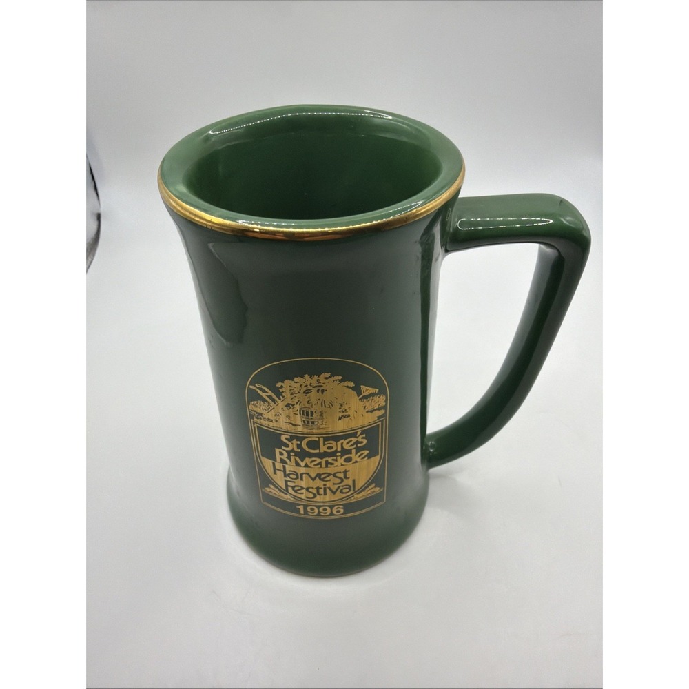 Collectible‎ 1996 ceramic beer stein from St Clare's Riverside Harvest Festival